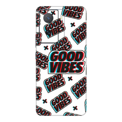 IQOO Phone Skins (All Models) - Good Vibes - 3D Embossed Finish (L-282) IQOO Z7