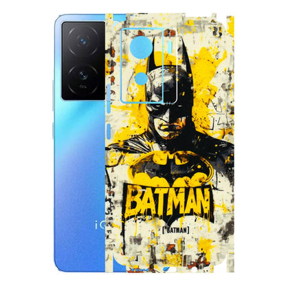 IQOO Phone Skins (All Models) - Batman Yellow BT - 3D Embossed Finish (L-304) IQOO Z7