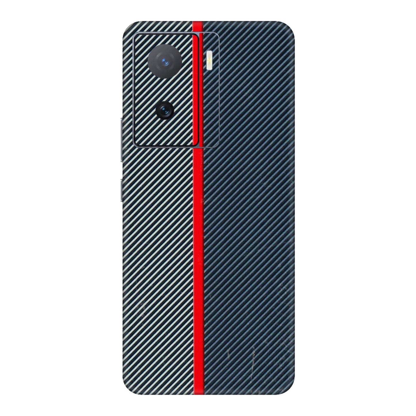 IQOO Phone Skins (All Models) - Blue Sober Lines - 3D Embossed Finish (L-305) IQOO Z7