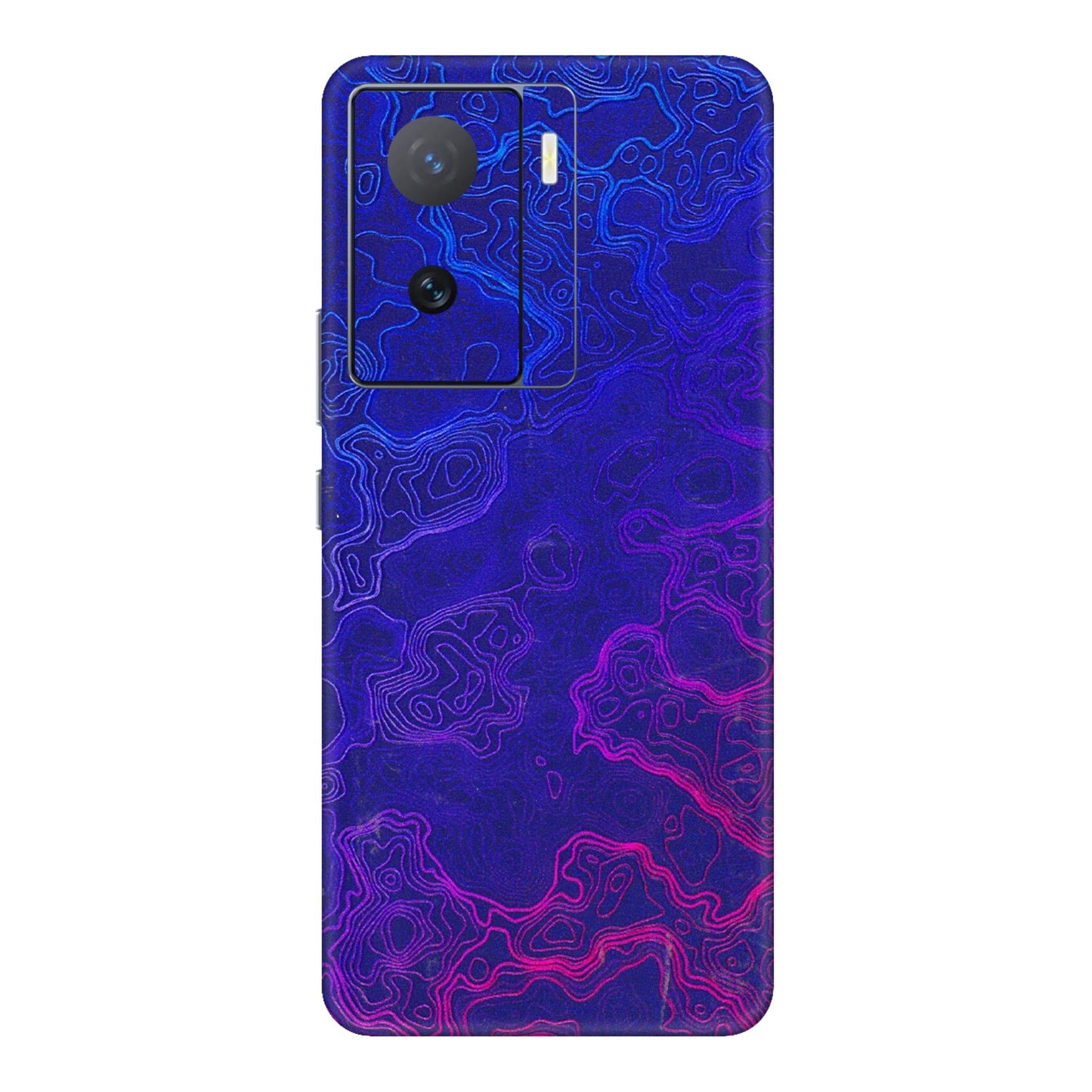 IQOO Phone Skins (All Models) - Purple Ripples Swirl - 3D Embossed Finish (L-314) IQOO Z7