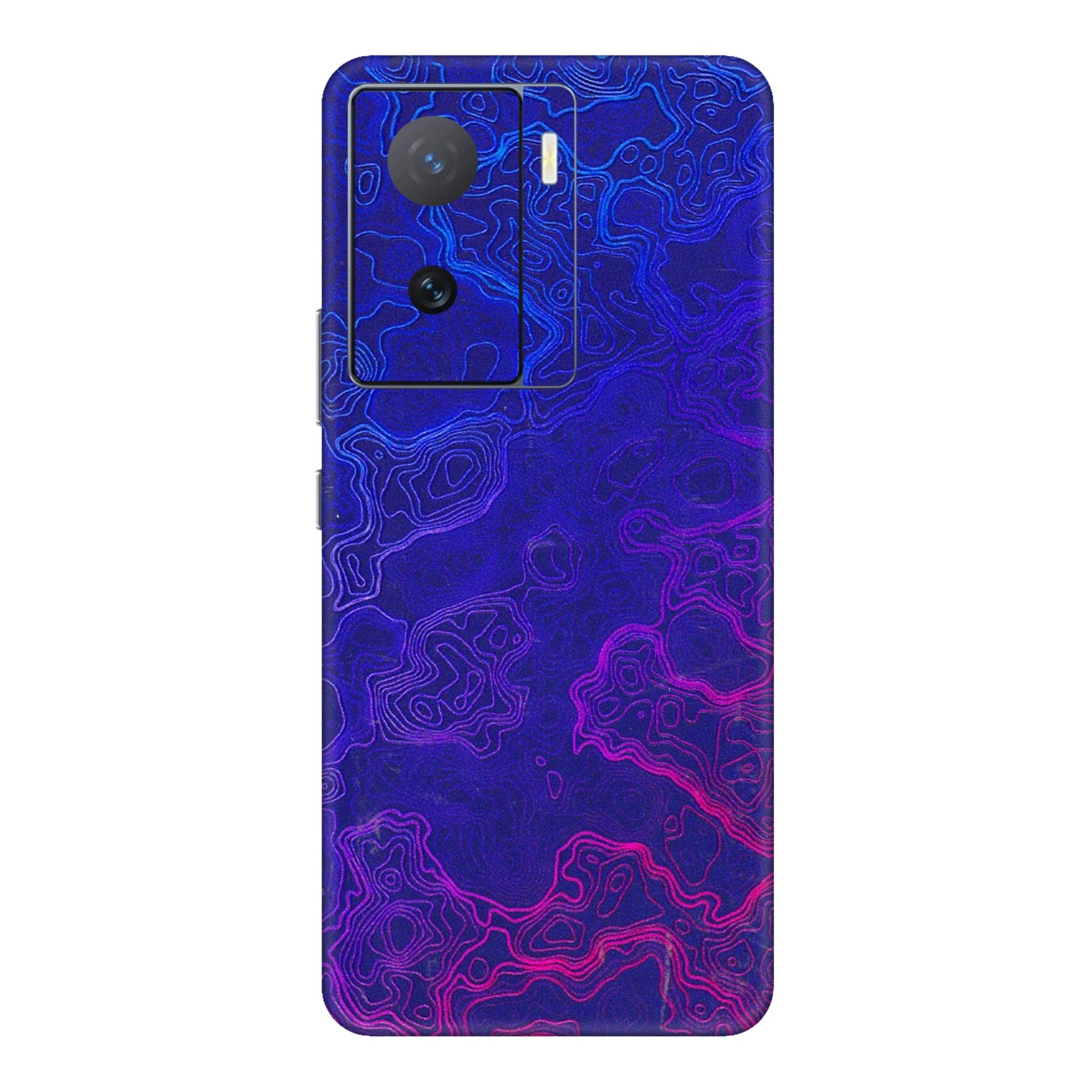 IQOO Phone Skins (All Models) - Purple Ripples Swirl - 3D Embossed Finish (L-314) IQOO Z7