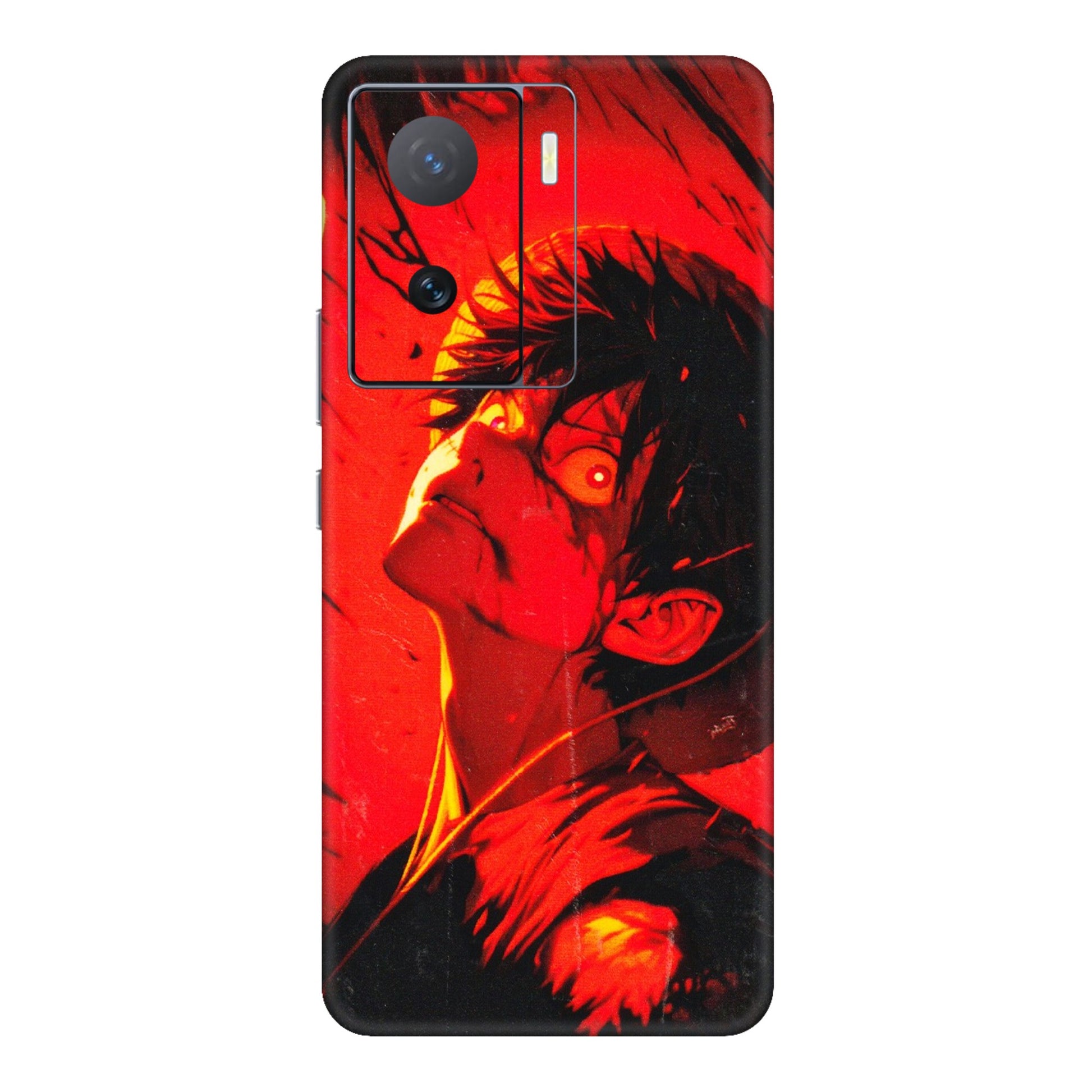 IQOO Phone Skins (All Models) - D.Luffy Power Up One Piece Anime - 3D Embossed Finish (L-326) IQOO Z7