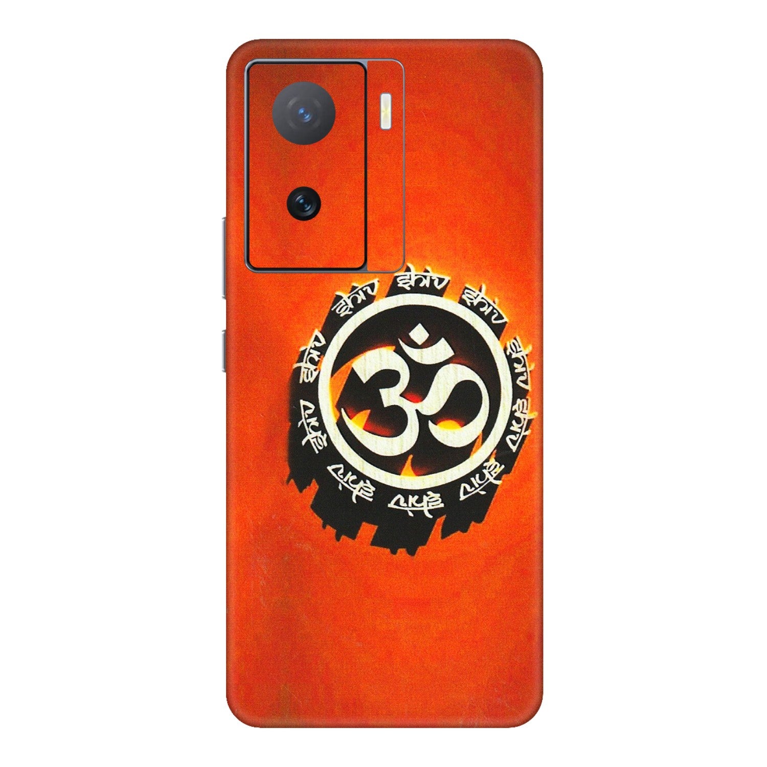 IQOO Phone Skins (All Models) - Aum Shiv Orange - 3D Embossed Finish (L-32) IQOO Z7