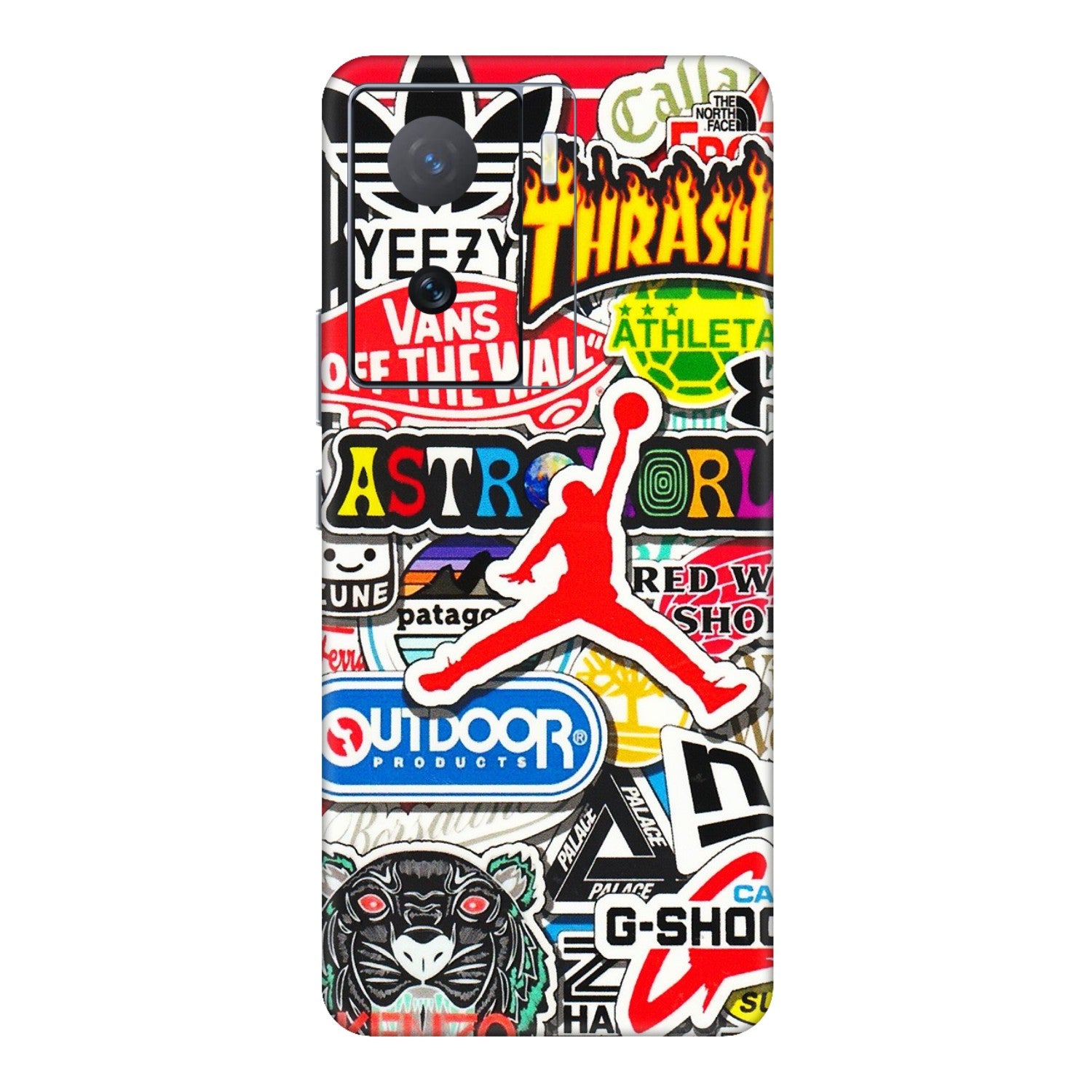 IQOO Phone Skins (All Models) - Multi Brands Sticker Graffiti - 3D Embossed Finish (L-37) IQOO Z7