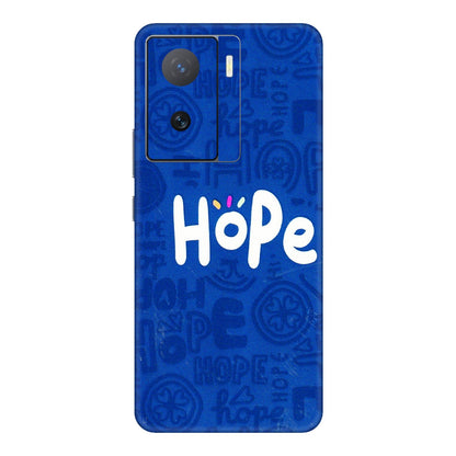 IQOO Phone Skins (All Models) - Hope Doodles Blue - 3D Embossed Finish (L-43) IQOO Z7