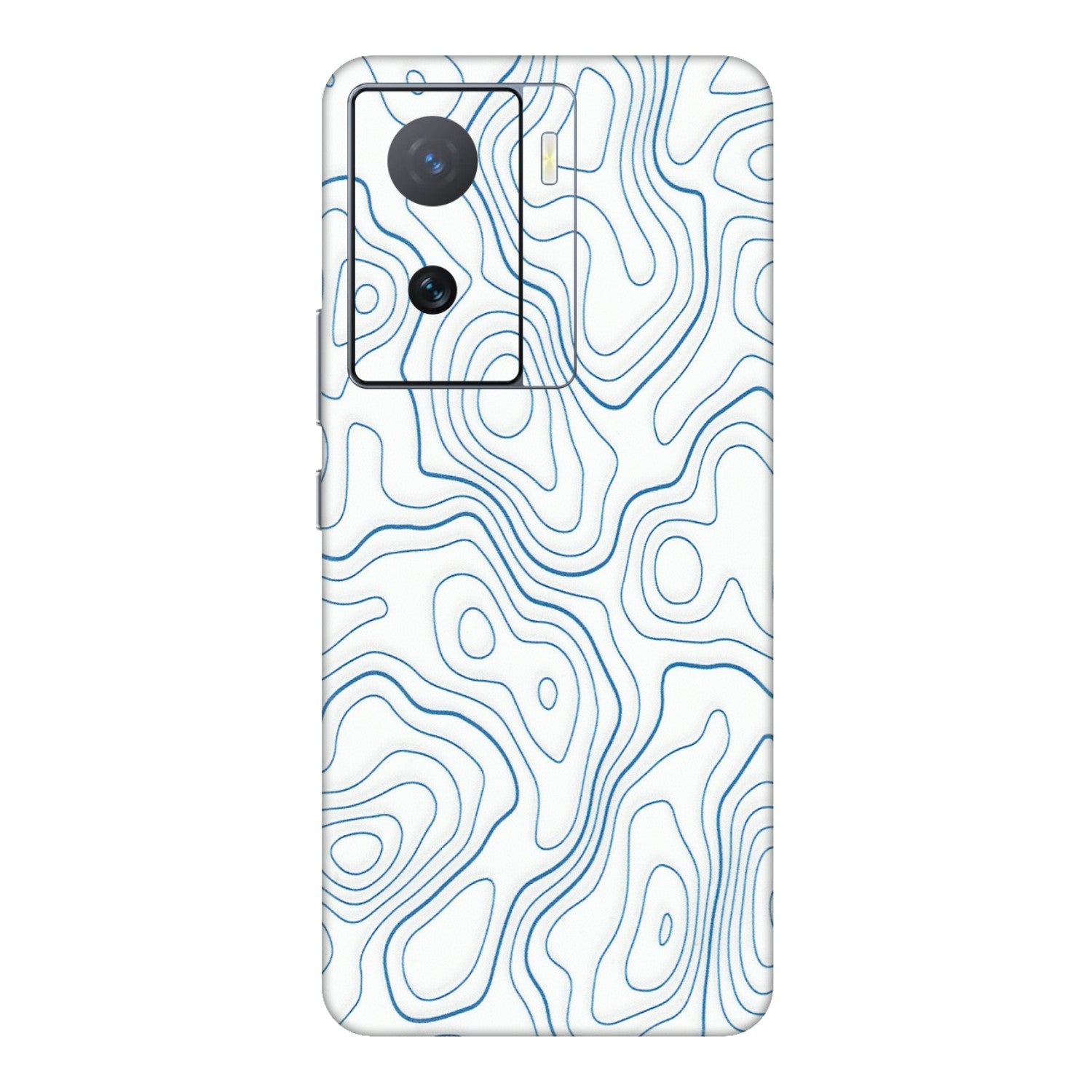 IQOO Phone Skins (All Models) - Blue And White Swirls - Matte Finish (M-139) IQOO Z7