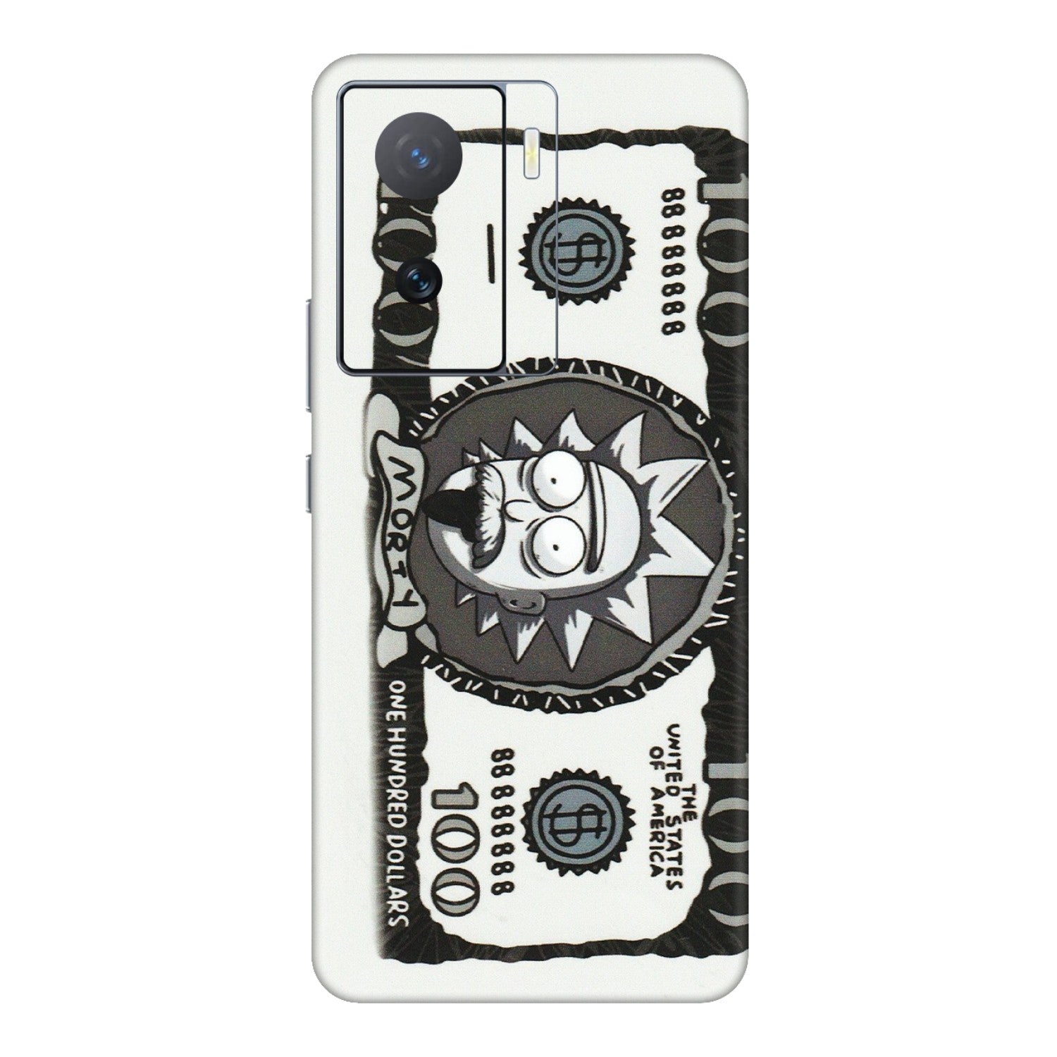 IQOO Phone Skins (All Models) - Rick And Morty Hundred Dollar Anime - Matte Finish (M-161) IQOO Z7