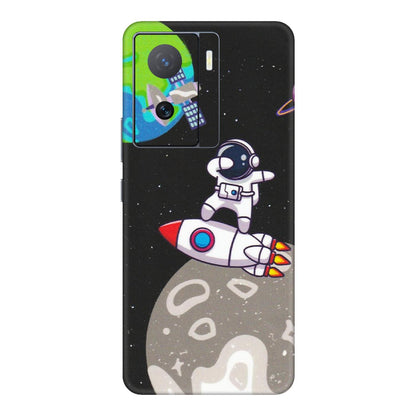 IQOO Phone Skins (All Models) - Astronaut Vibing Toon Running - Matte Finish (M-39) IQOO Z7