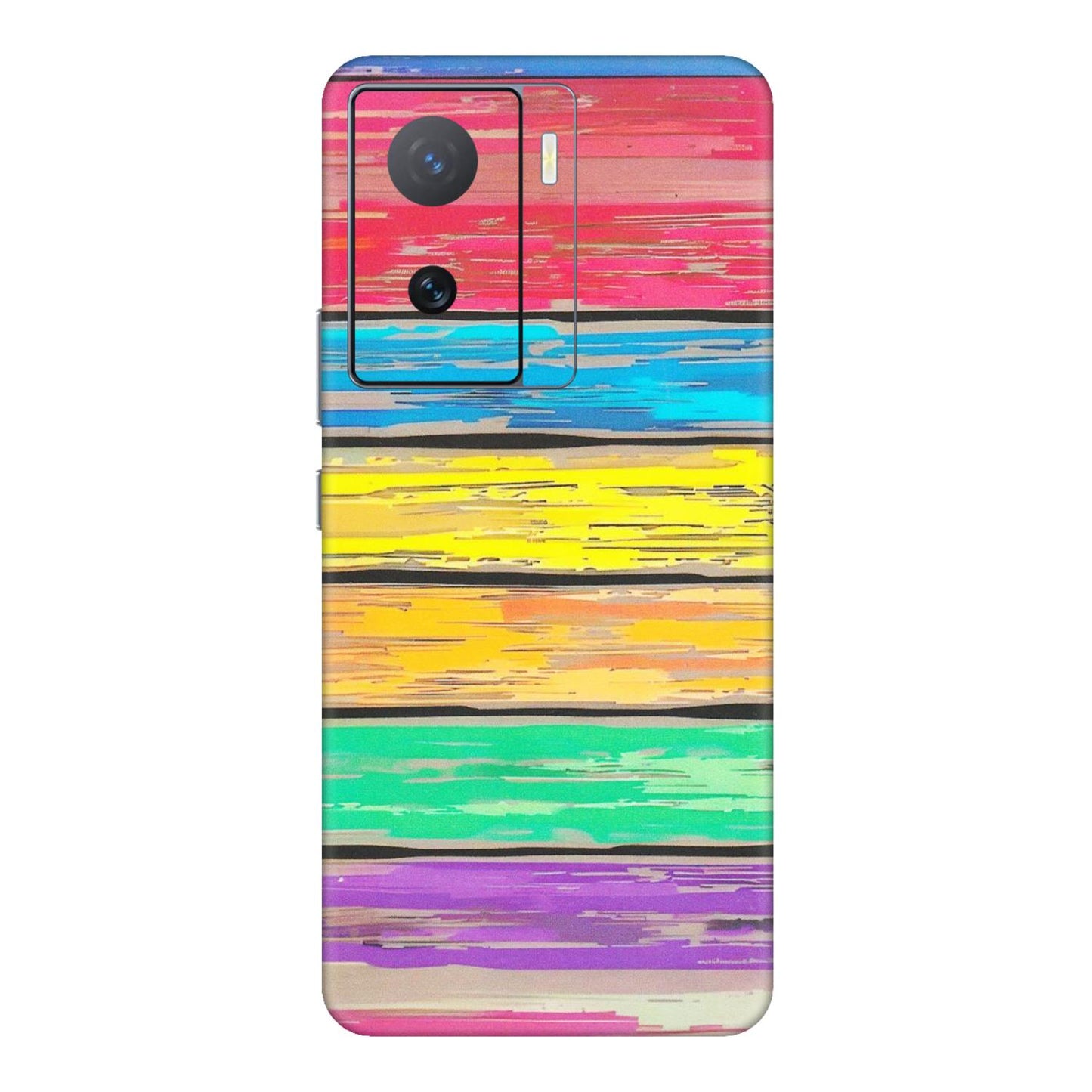 IQOO Phone Skins (All Models) - Multi Colour Wooden Wall - Matte Finish (M-96) IQOO Z7