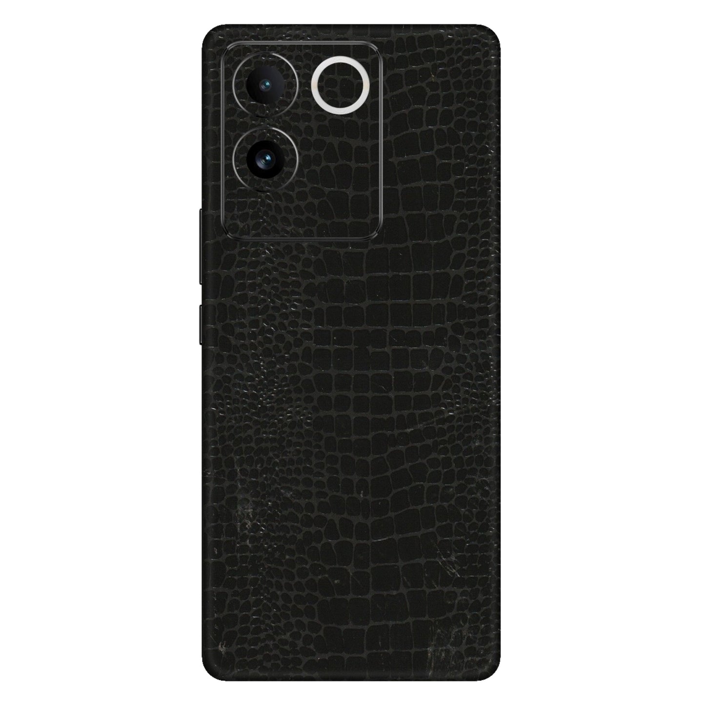 IQOO Phone Skins (All Models) - Snake Leather Black - 3D Embossed Finish (L-107) IQOO Z7 Pro