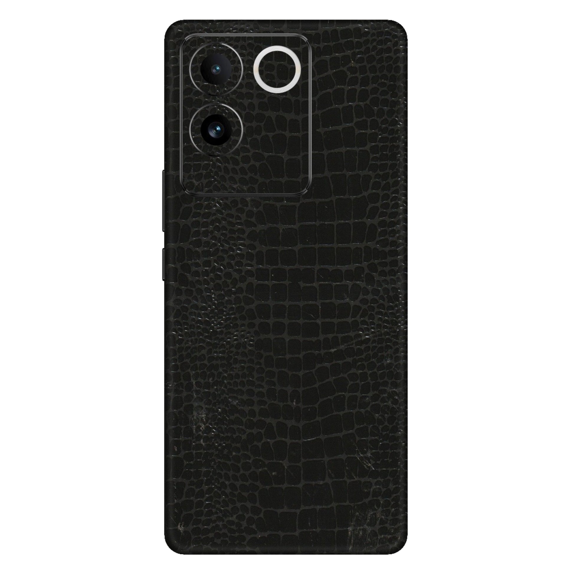 IQOO Phone Skins (All Models) - Snake Leather Black - 3D Embossed Finish (L-107) IQOO Z7 Pro