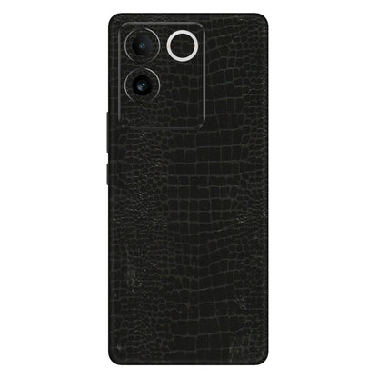 IQOO Phone Skins (All Models) - Snake Leather Black - 3D Embossed Finish (L-107) IQOO Z7 Pro