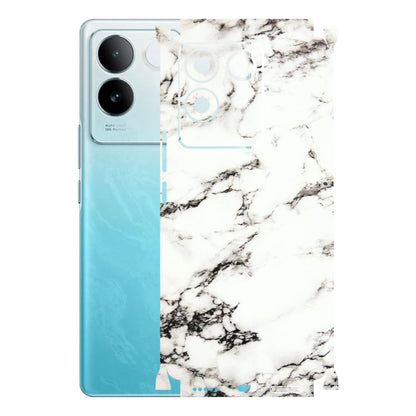 IQOO Phone Skins (All Models) - Black and White Marble Texture - 3D Embossed Finish (L-124) IQOO Z7 Pro