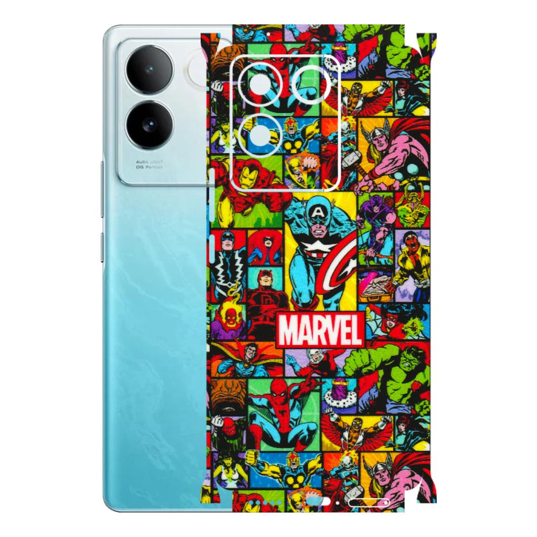IQOO Phone Skins (All Models) - MARVELOUS Comic Characters - 3D Embossed Finish (L-129) IQOO Z7 Pro