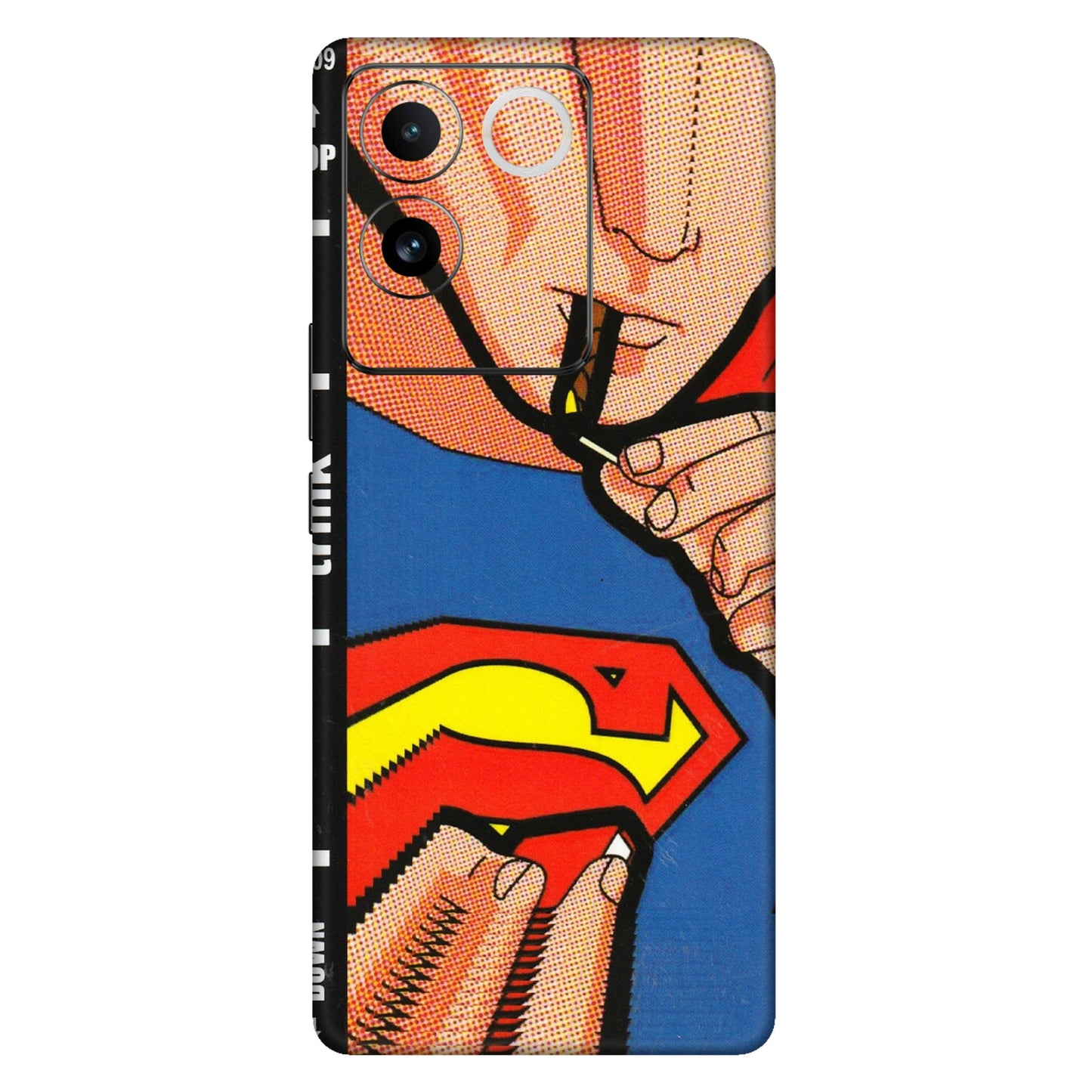 IQOO Phone Skins (All Models) - Superman Sutta - 3D Embossed Finish (L-130) IQOO Z7 Pro