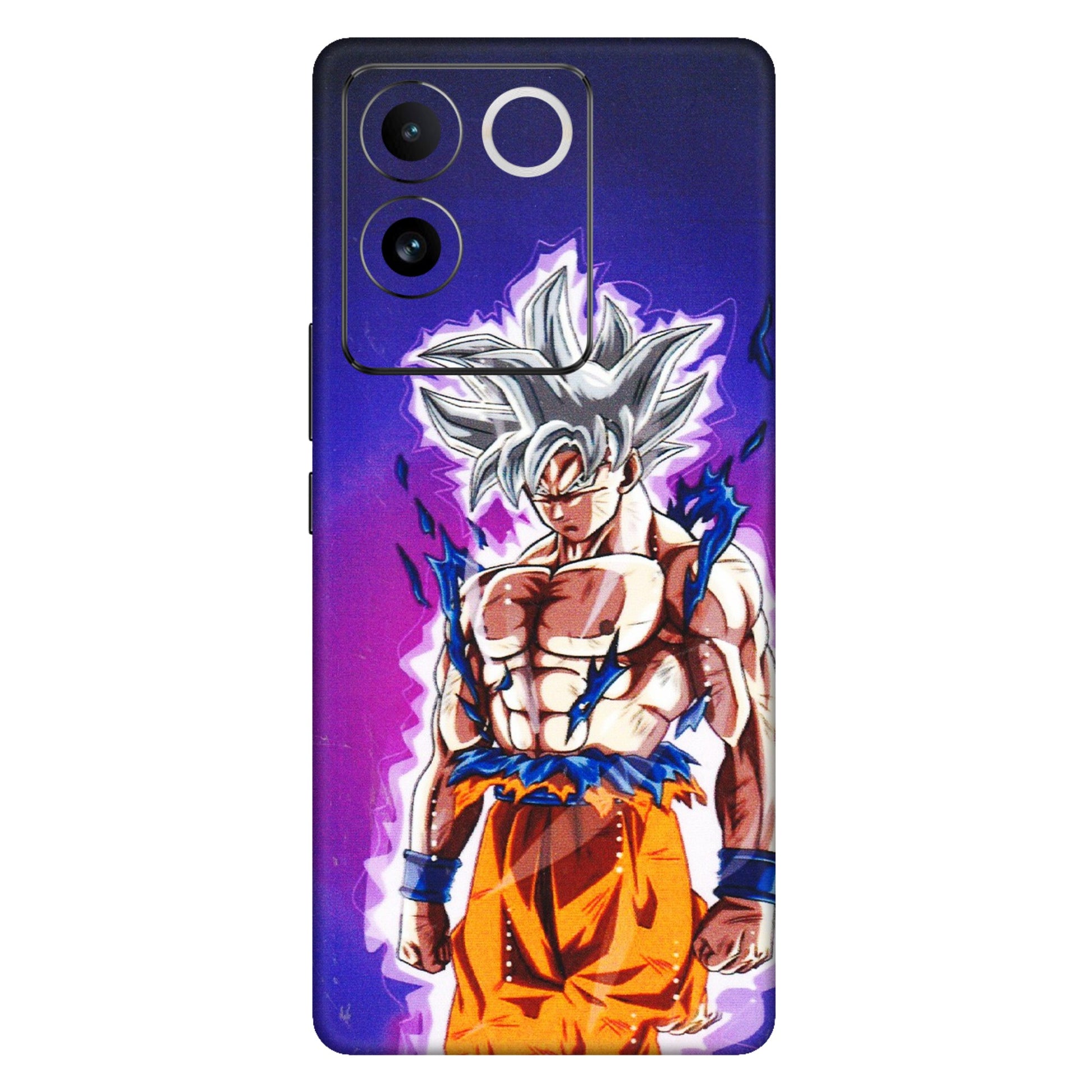 IQOO Phone Skins (All Models) - Goku Purple Anime - 3D Embossed Finish (L-147) IQOO Z7 Pro