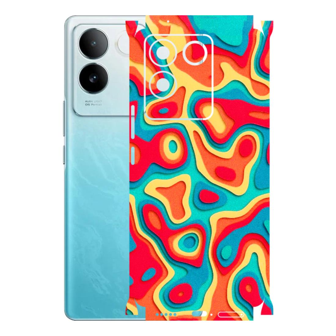 IQOO Phone Skins (All Models) - Abstract Swirl - 3D Embossed Finish (L-150) IQOO Z7 Pro