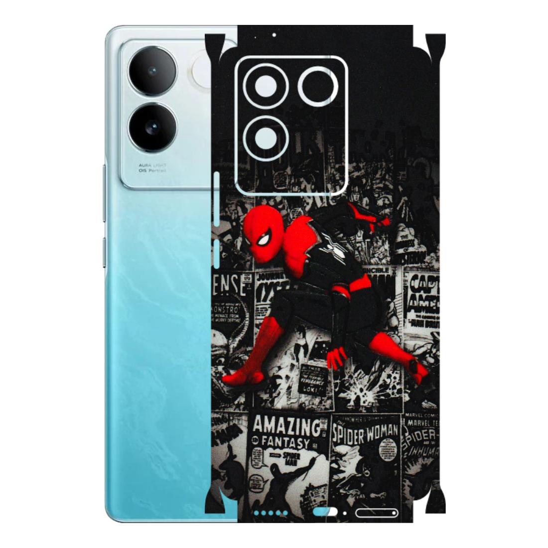 IQOO Phone Skins (All Models) - SpiderMan New - 3D Embossed Finish (L-162) IQOO Z7 Pro