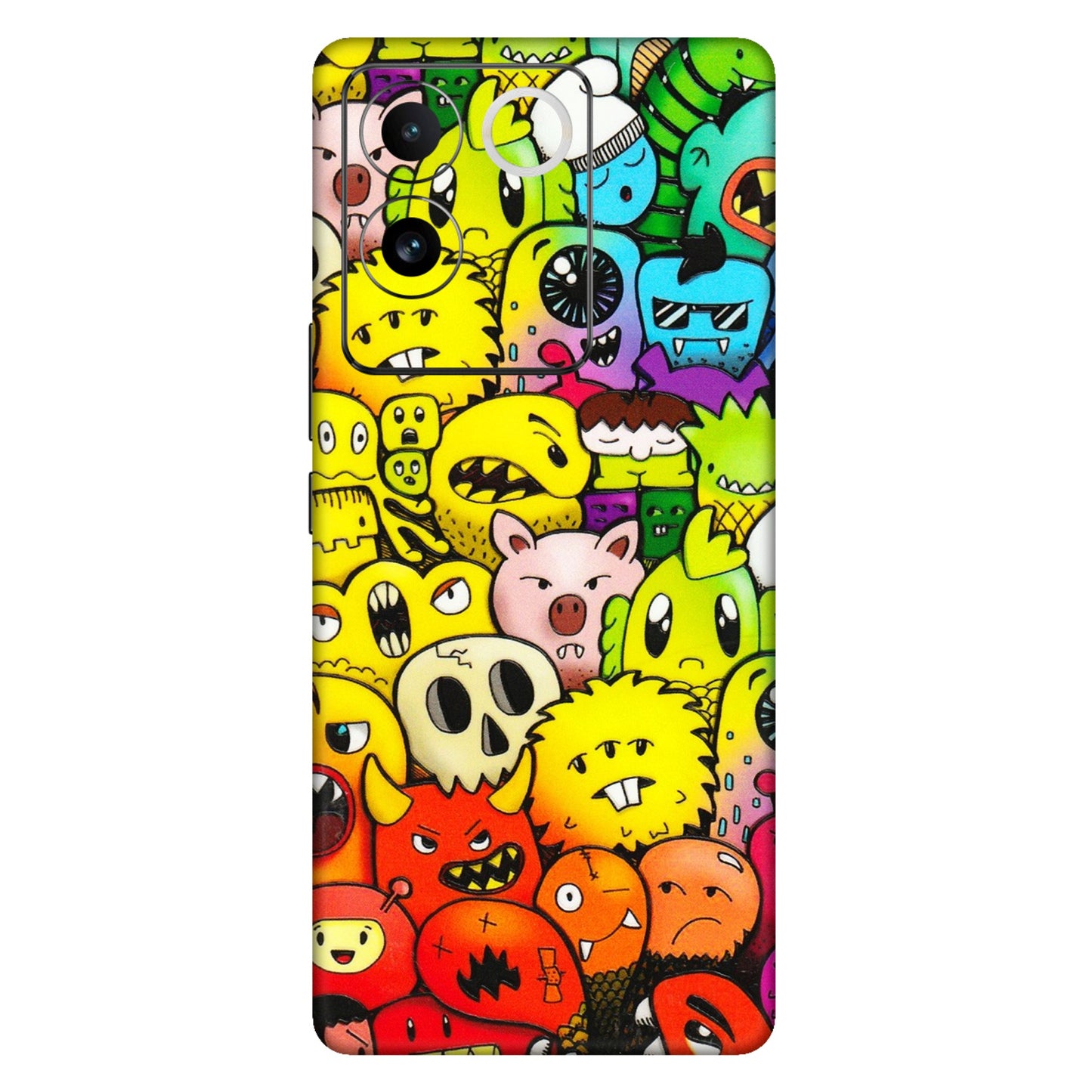IQOO Phone Skins (All Models) - Angry Funkies - 3D Embossed Finish (L-169) IQOO Z7 Pro