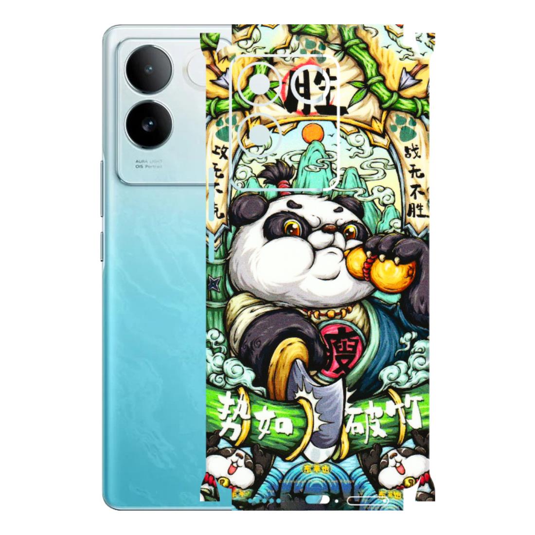 IQOO Phone Skins (All Models) - Royal Rich Panda - 3D Embossed Finish (L-170) IQOO Z7 Pro
