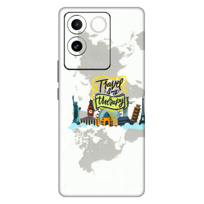 IQOO Phone Skins (All Models) - Travel Therapy - 3D Embossed Finish (L-199) IQOO Z7 Pro