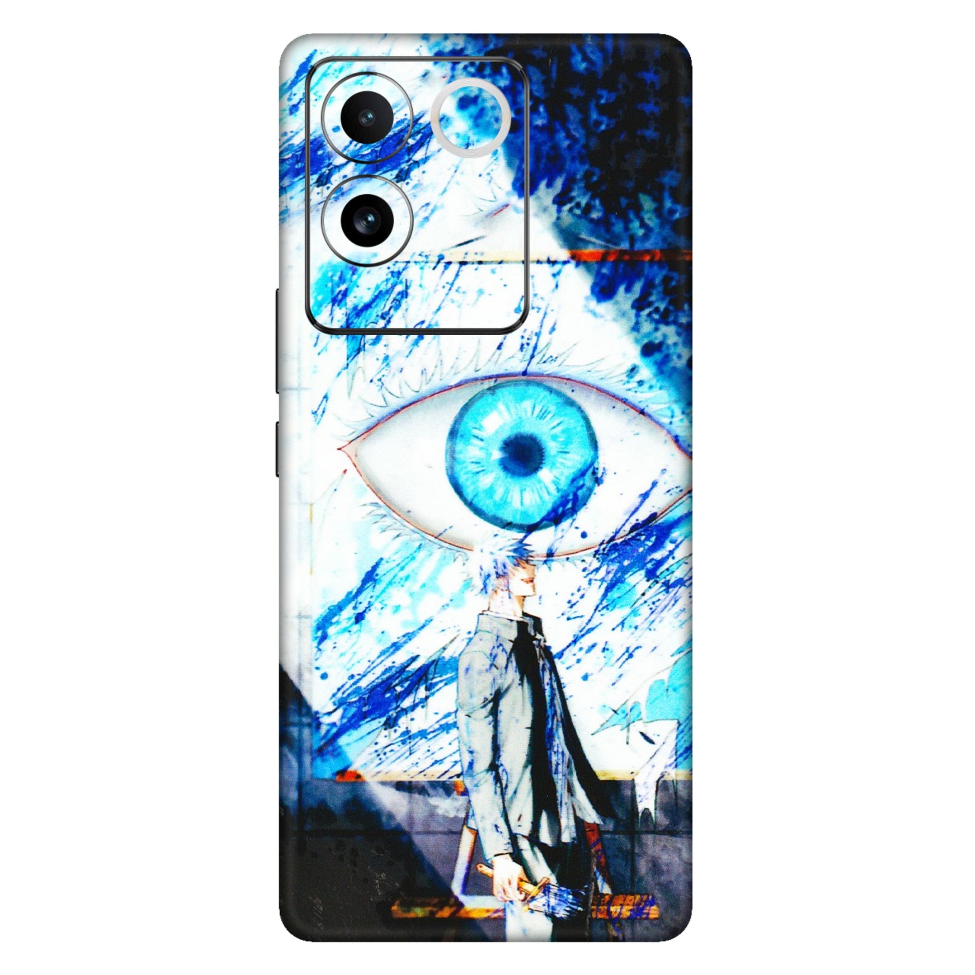 IQOO Phone Skins (All Models) - Gojo Satoru evil eye - 3D Embossed Finish (L-239) IQOO Z7 Pro