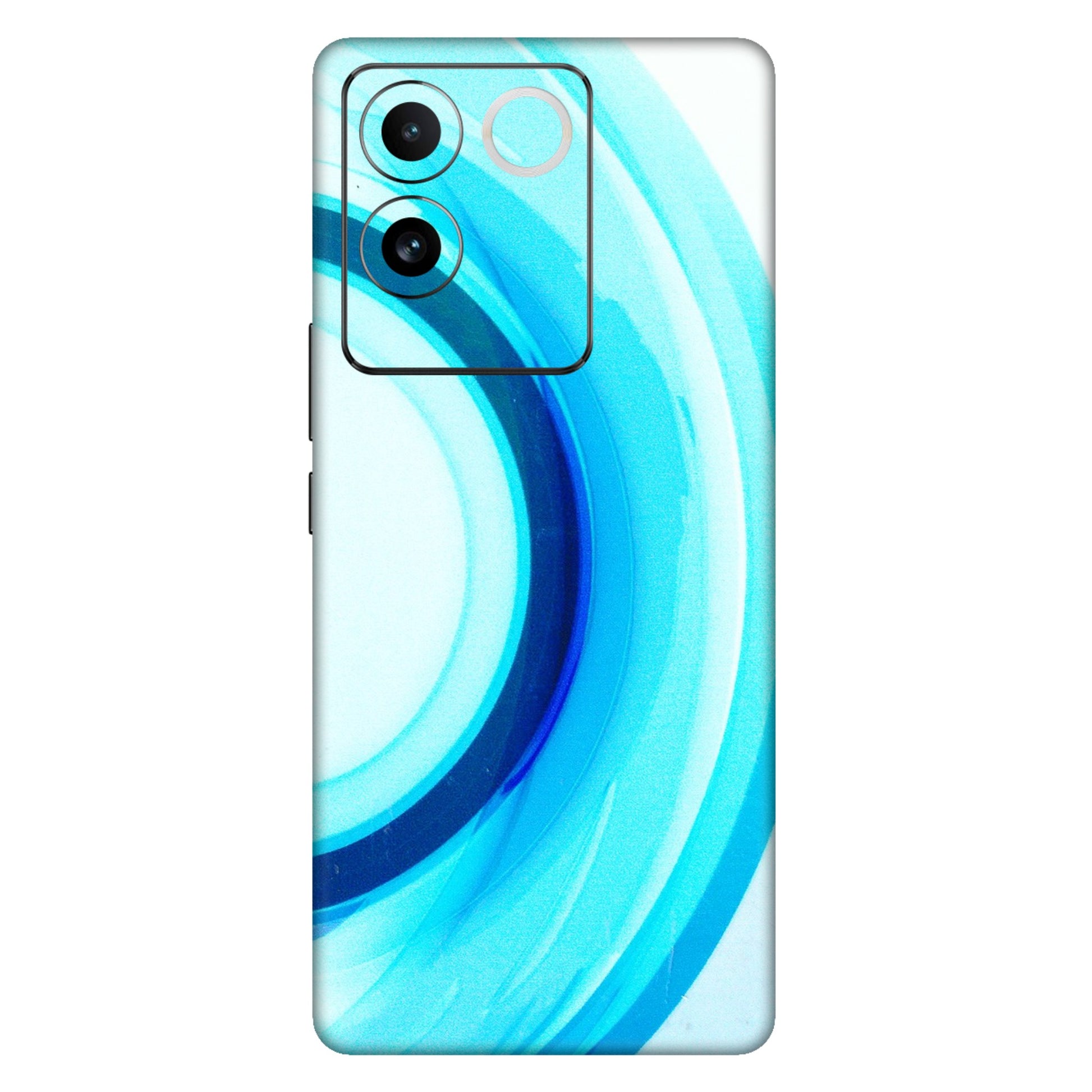 IQOO Phone Skins (All Models) - The Blue Curve - 3D Embossed Finish (L-244) IQOO Z7 Pro