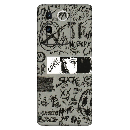 IQOO Phone Skins (All Models) - Never Have Love Anime - 3D Embossed Finish (L-260) IQOO Z7 Pro