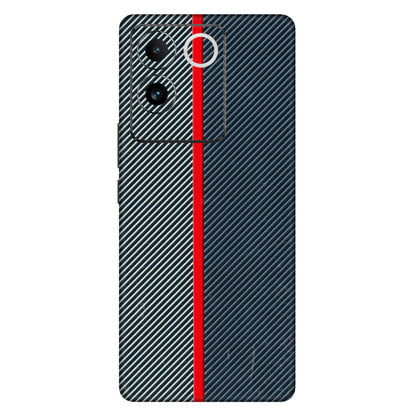 IQOO Phone Skins (All Models) - Blue Sober Lines - 3D Embossed Finish (L-305) IQOO Z7 Pro