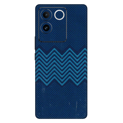IQOO Phone Skins (All Models) - Blue Sober Waves - 3D Embossed Finish (L-306) IQOO Z7 Pro