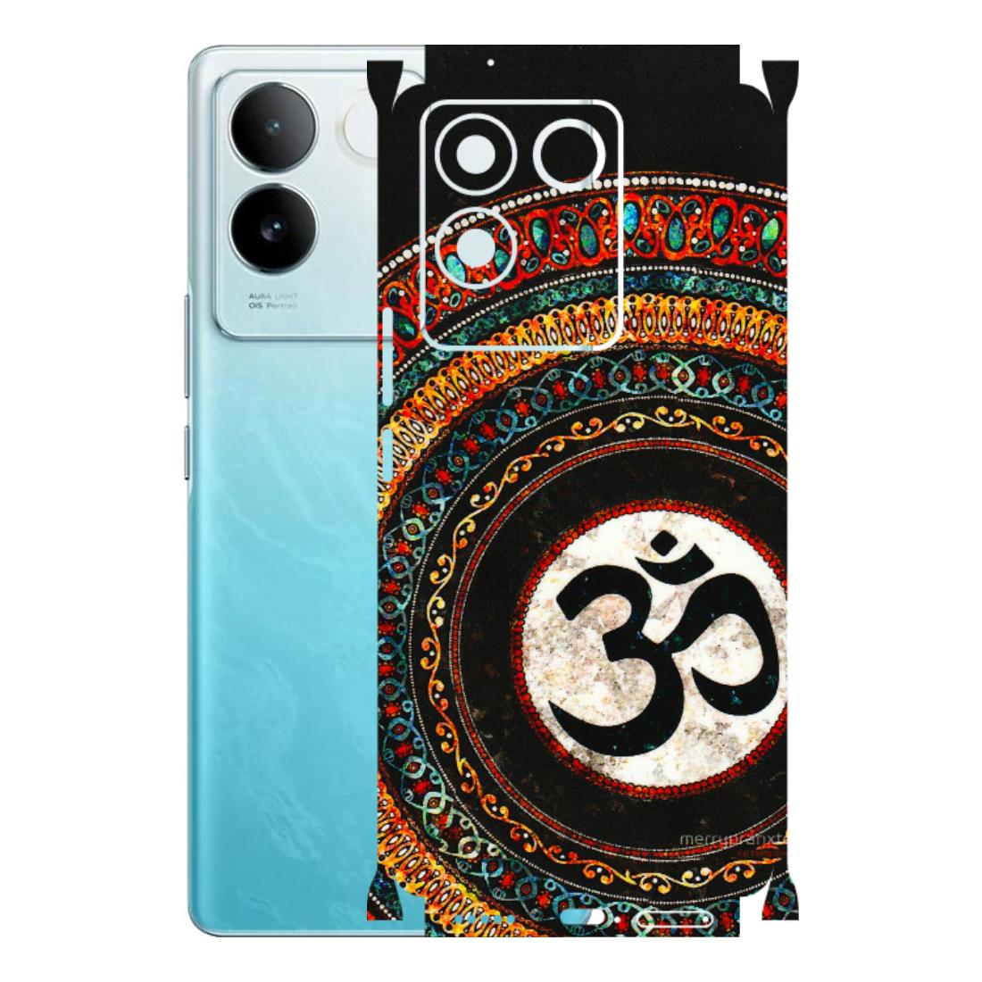 IQOO Phone Skins (All Models) - Aum Chant Abstract - 3D Embossed Finish (L-42) IQOO Z7 Pro
