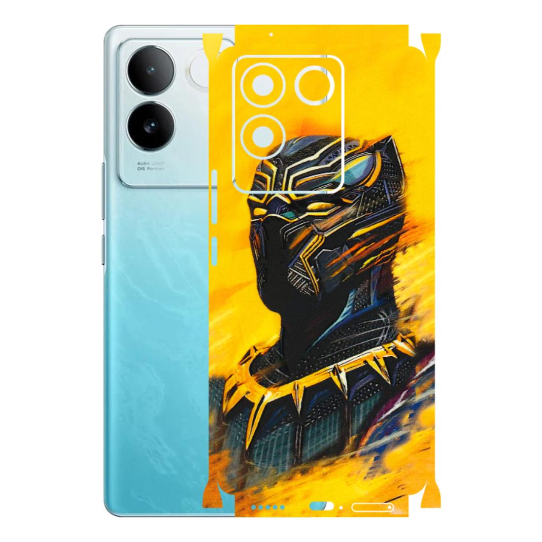 IQOO Phone Skins (All Models) - Yellow Panther - 3D Embossed Finish (L-54) IQOO Z7 Pro