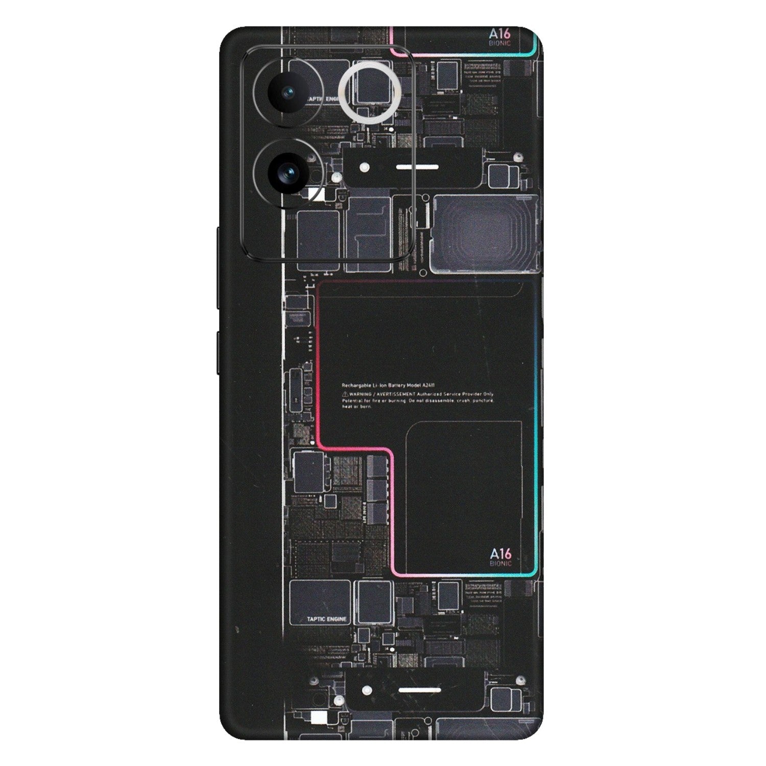 IQOO Phone Skins (All Models) - Motherboard Circuit Layout - Matte Finish (M-117) IQOO Z7 Pro