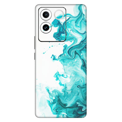 IQOO Phone Skins (All Models) - Sky Blue Abstract Colour - Matte Finish (M-146) IQOO Z7 Pro