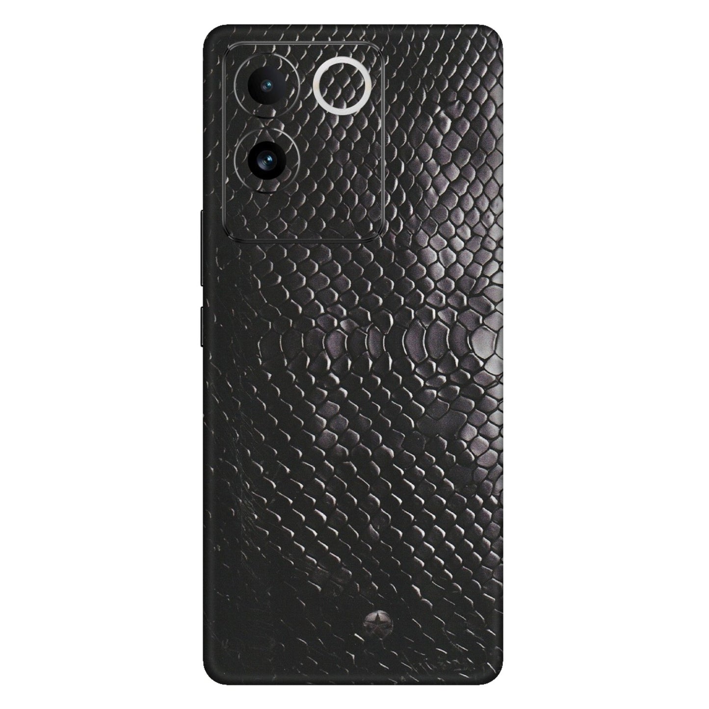 IQOO Phone Skins (All Models) - Black Snack Leather - Matte Finish (M-147) IQOO Z7 Pro
