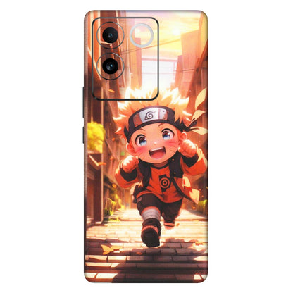 IQOO Phone Skins (All Models) - Naruto Cute Toon Running - Matte Finish (M-04) IQOO Z7 Pro
