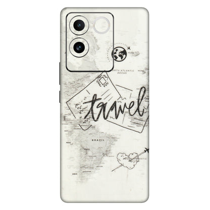 IQOO Phone Skins (All Models) - Travel Ticket - Transparent Finish (T-06) IQOO Z7 Pro