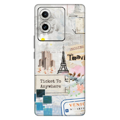 IQOO Phone Skins (All Models) - Travel Memories - Transparent Finish (T-09) IQOO Z7 Pro