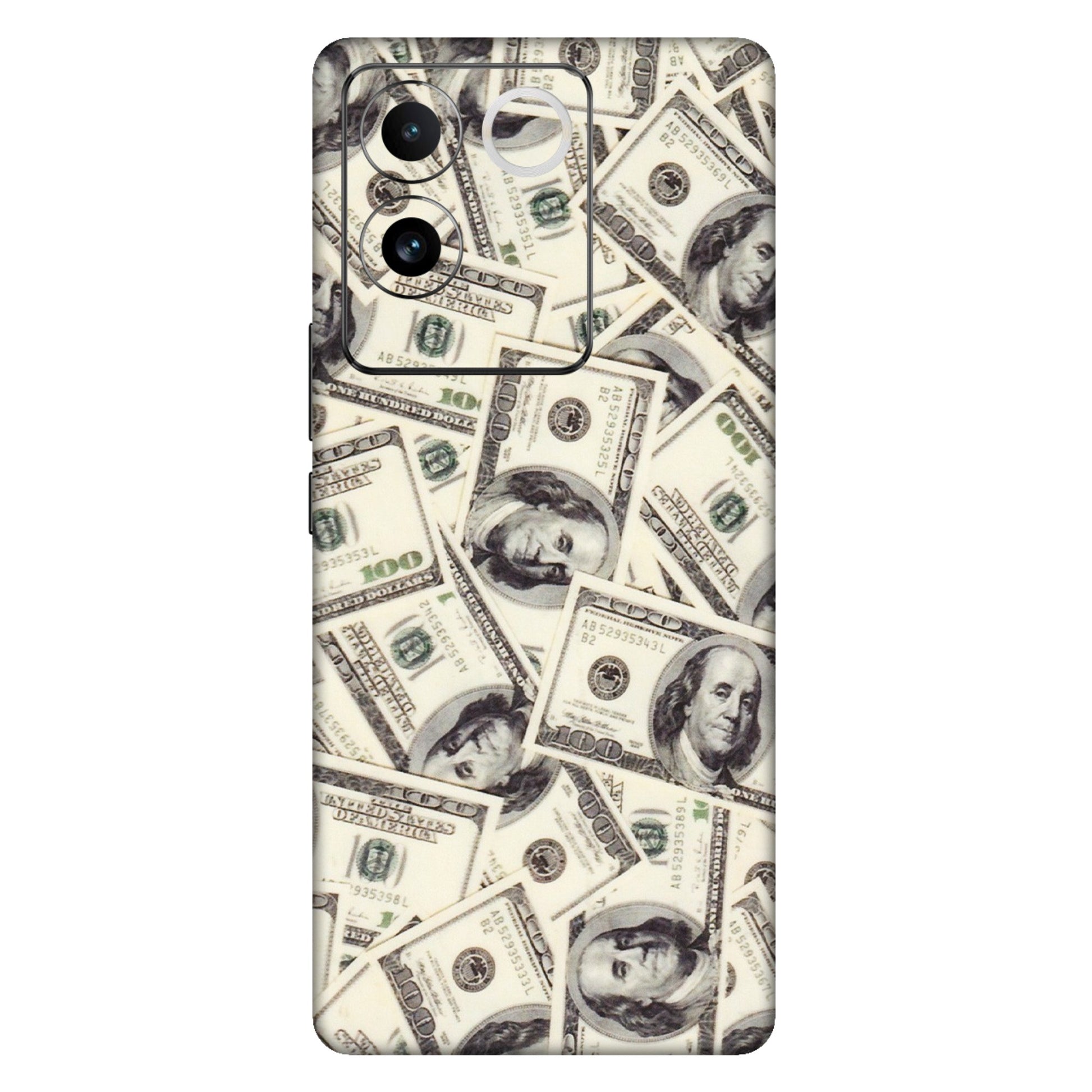 IQOO Phone Skins (All Models) - Dollar Lover - Transparent Finish (T-17) IQOO Z7 Pro