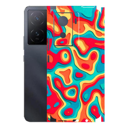 IQOO Phone Skins (All Models) - Abstract Swirl - 3D Embossed Finish (L-150) IQOO Z7 S 5G