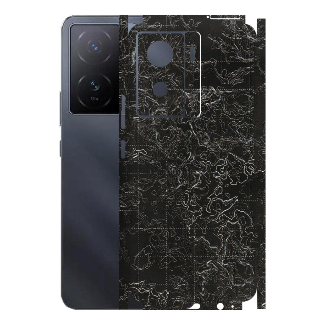 IQOO Phone Skins (All Models) - Black map Texture - 3D Embossed Finish (L-201) IQOO Z7 S 5G
