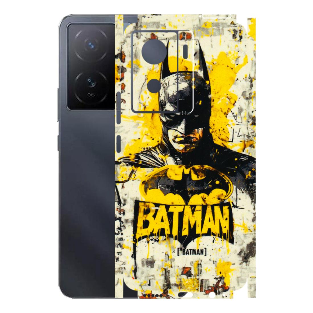 IQOO Phone Skins (All Models) - Batman Yellow BT - 3D Embossed Finish (L-304) IQOO Z7 S 5G