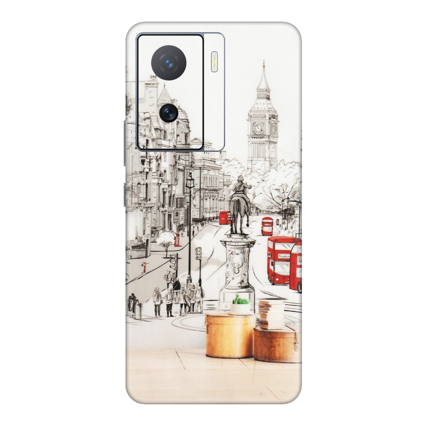 IQOO Phone Skins (All Models) - London Street - Transparent Finish (T-02) IQOO Z7