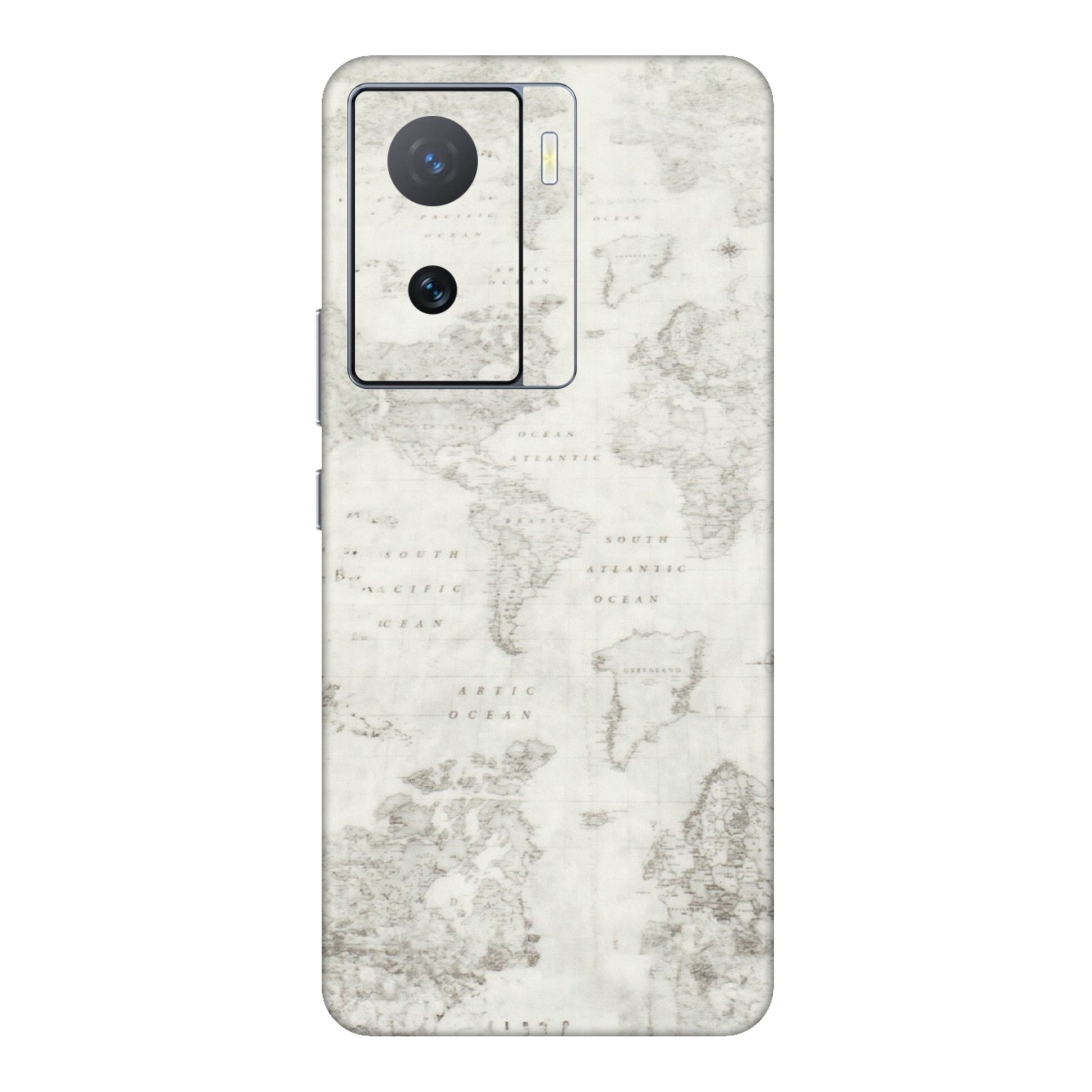 IQOO Phone Skins (All Models) - World Travel Map - Transparent Finish (T-04) IQOO Z7