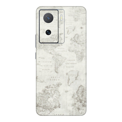 IQOO Phone Skins (All Models) - World Travel Map - Transparent Finish (T-04) IQOO Z7
