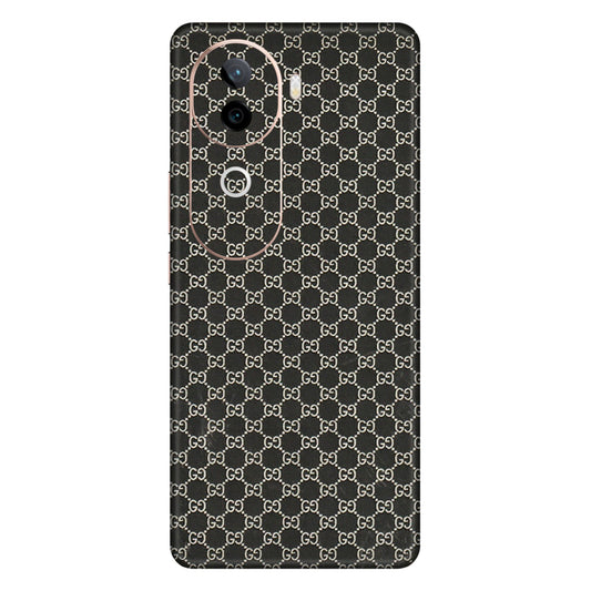 IQOO Phone Skins (All Models) - Black G Print - 3D Embossed Finish (L-109) IQOO Z9S