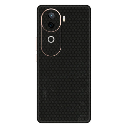 IQOO Phone Skins (All Models) - Black honeycomb - 3D Embossed Finish (L-114) IQOO Z9S