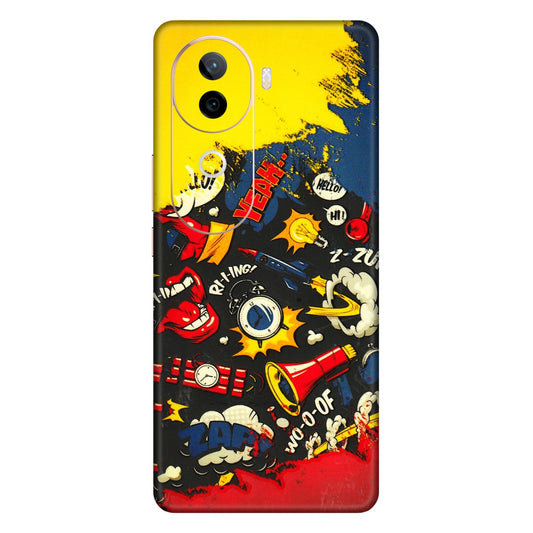 IQOO Phone Skins (All Models) - Pacific Doodle Art - 3D Embossed Finish (L-120) IQOO Z9S