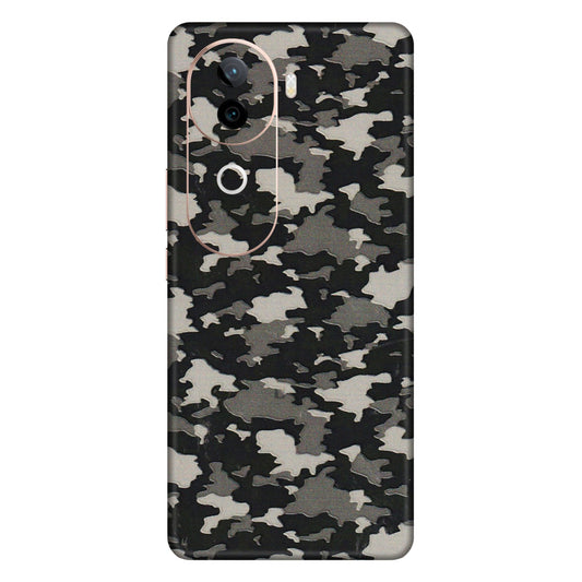 IQOO Phone Skins (All Models) - Black/Grey Camoflaunge - 3D Embossed Finish (L-142) IQOO Z9S