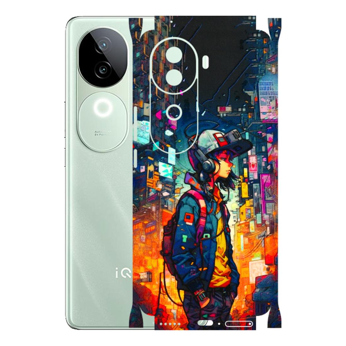 IQOO Phone Skins (All Models) - Street Anime Guy - 3D Embossed Finish (L-158) IQOO Z9S